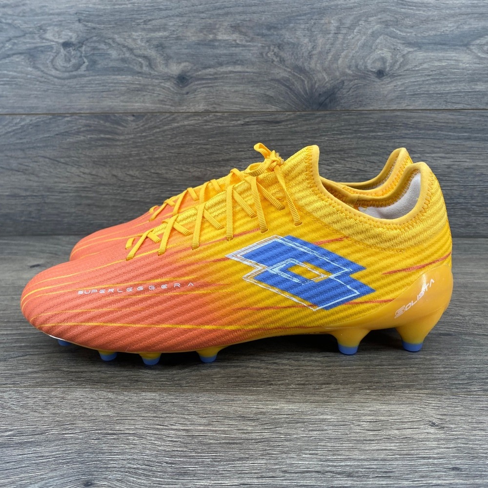 Lotto Solista 200 FG Soccer Cleats Yellow Orange Men Size 11.5